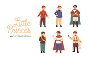 Cute little princes set, a Person Illustration by Good Studio (Thumbnail 1 of 3)