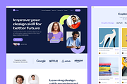 E-Learning Landing page Design, a Landing Page Template by UiDex (Thumbnail 3 of 4)