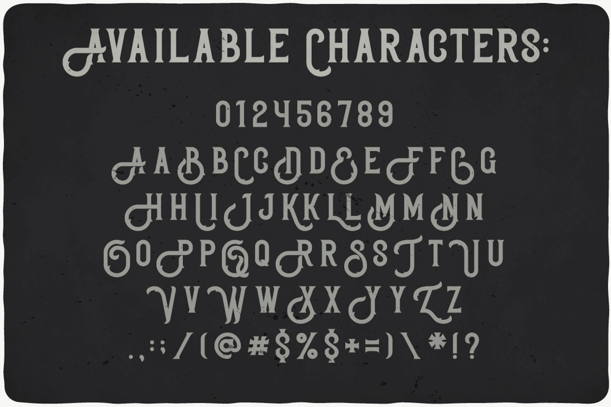 Bonneville Typeface preview 2