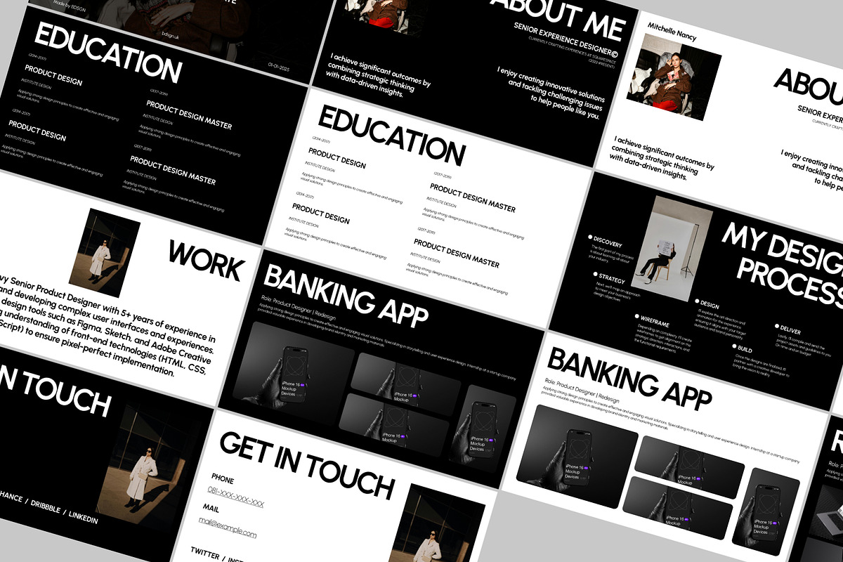 FIGMA - Resume Presentation, a Presentation Template by bonjourdsgnco (Photo 3 of 5)