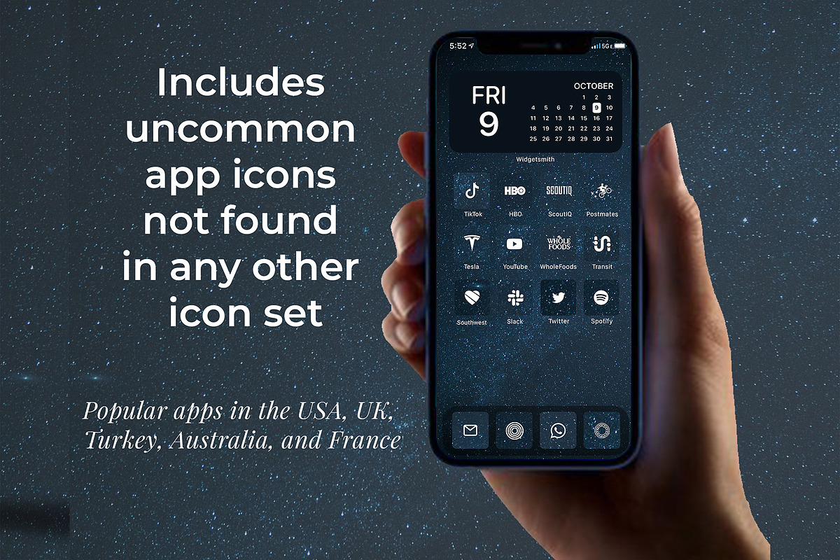 300 Stars & Night Sky iOS 14 Icons, an Icon by A Good Design Studio (Photo 2 of 5)