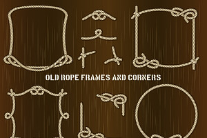 Old Rope Frames And Corners