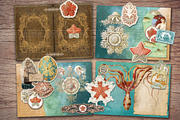 Ocean Scrapbooking Kit, an Illustration by Secret Helper (Thumbnail 2 of 9)