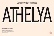 Athelya - Condensed Serif Font, a Serif Font by RagamKata (Thumbnail 1 of 10)