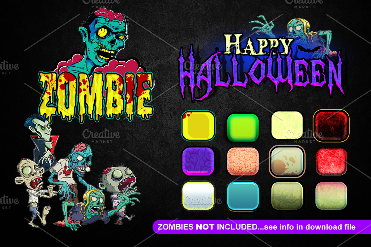 Cartoon Halloween Text Effect, a Layer Style Add-On by mixmedia87 (Photo 1 of 2)