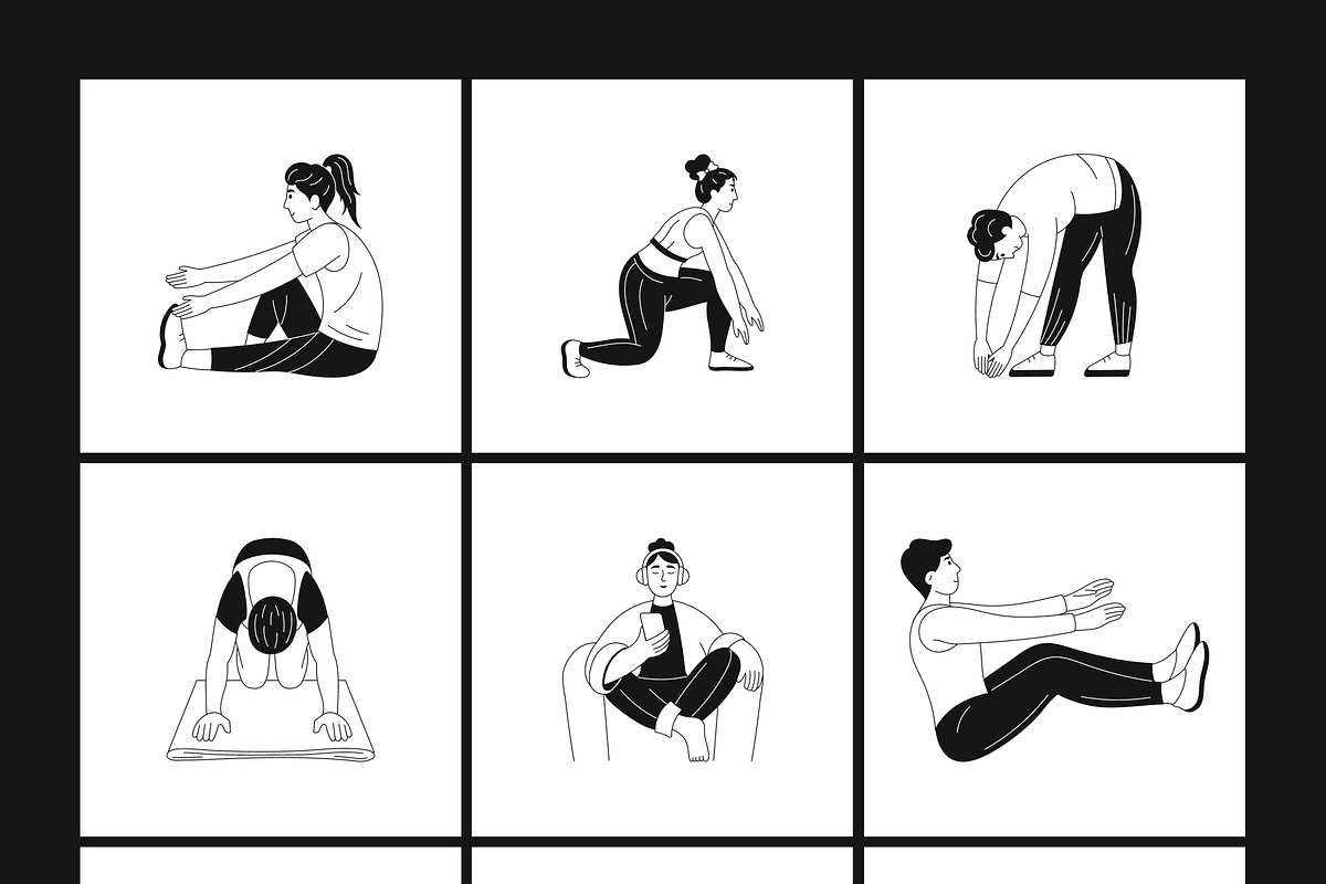 150 Fitness Illustrations, a Person Illustration by Vectors Market (Photo 8 of 13)