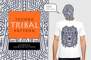 Modern Techno Tribal Pattern, a Graphic by Savgraf (Thumbnail 1 of 6)