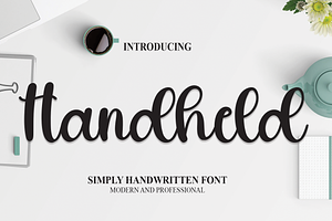 Handheld Script Font