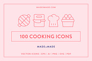 Cooking Line Icons, an Outline Icon by Made by Made (Thumbnail 1 of 7)