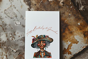 SASSY VICTORIAN OLD LADY CLIPART, a Person Illustration by Daring Digies (Thumbnail 7 of 7)