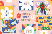 Women Body Positive Illustrations, a Healthcare Illustration by Katerina Osa (Thumbnail 1 of 13)