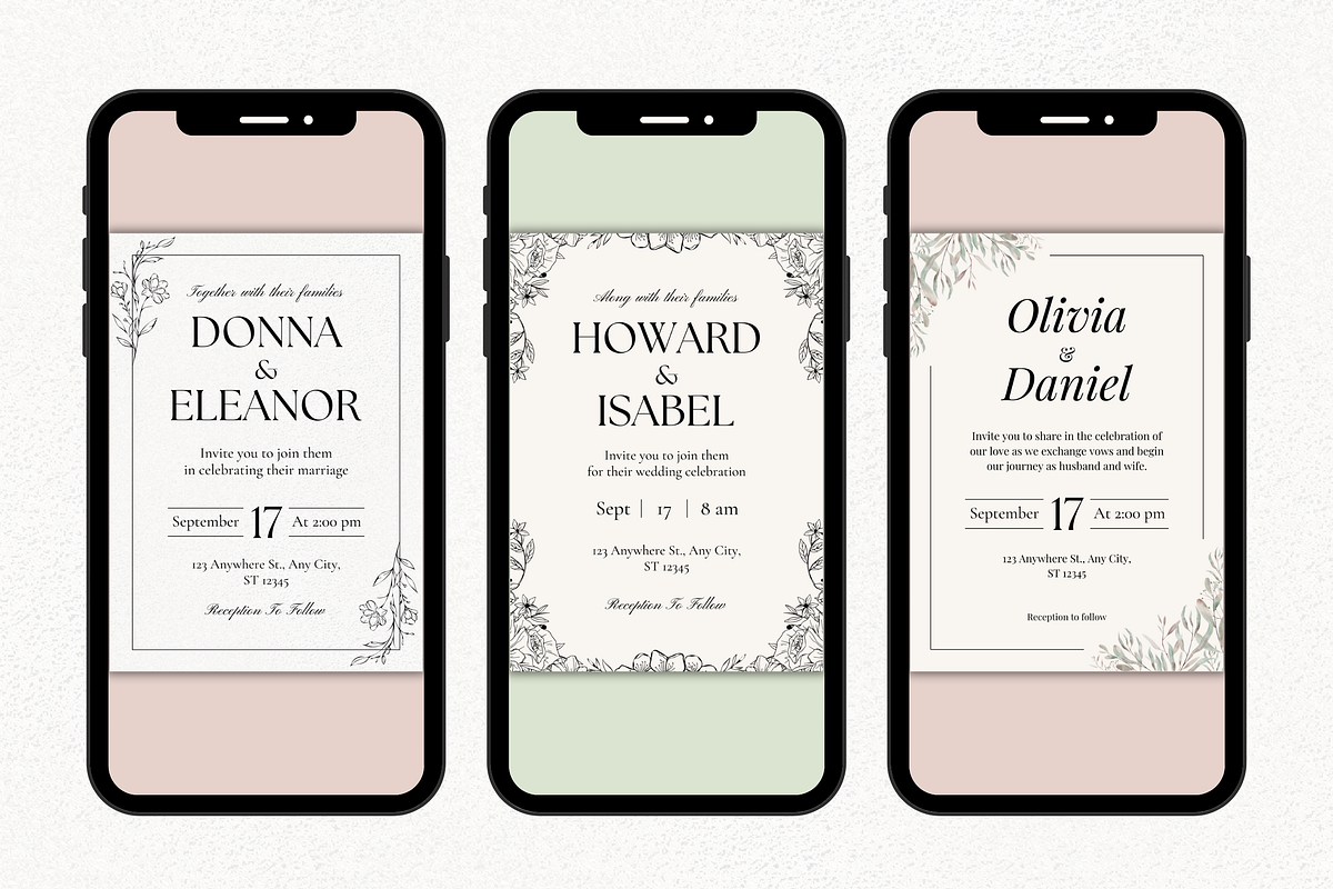 10 Wedding Invitation Templates, a Templates & Theme by TemplateCastleStore (Photo 7 of 9)