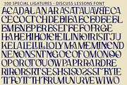 Discuss Lessons Font, a Serif Font by 177Studio (Thumbnail 7 of 8)