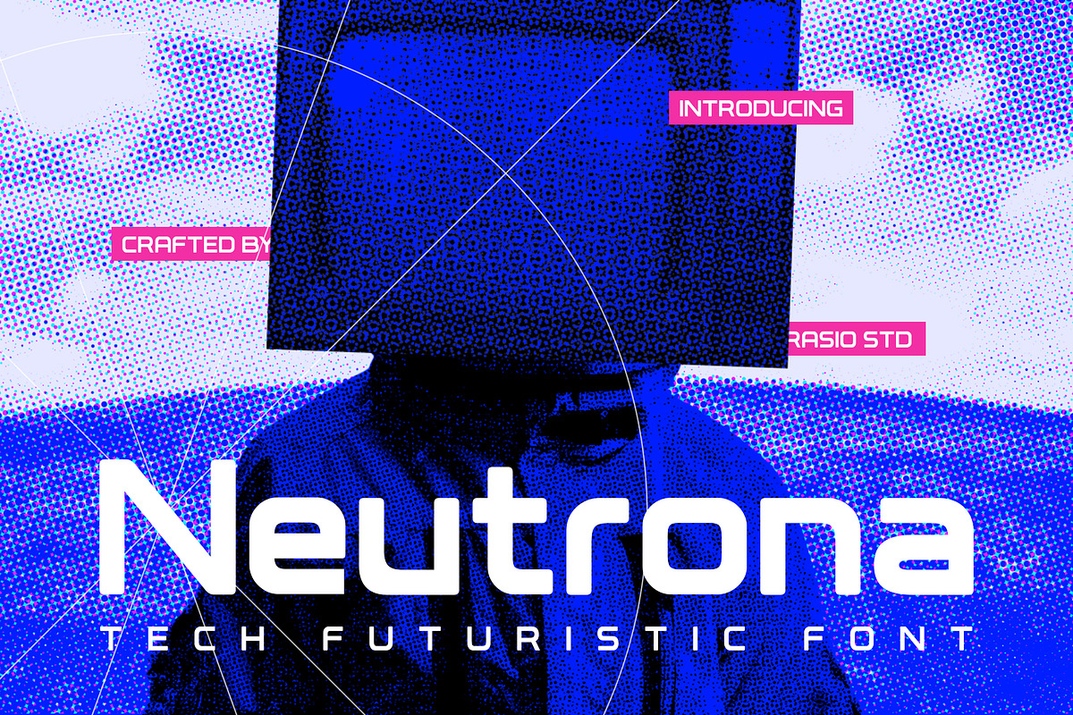 Neutrona Tech Futuristic Font, a Sans Serif Font by Rasio Studio (Photo 1 of 7)