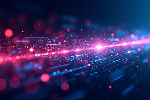 Abstract glowing network background, a Technology Photo by Artonix
