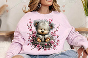 Whimsical Spring Teddy Bear Clipart, an Illustration by Canvas Craft (Thumbnail 4 of 7)