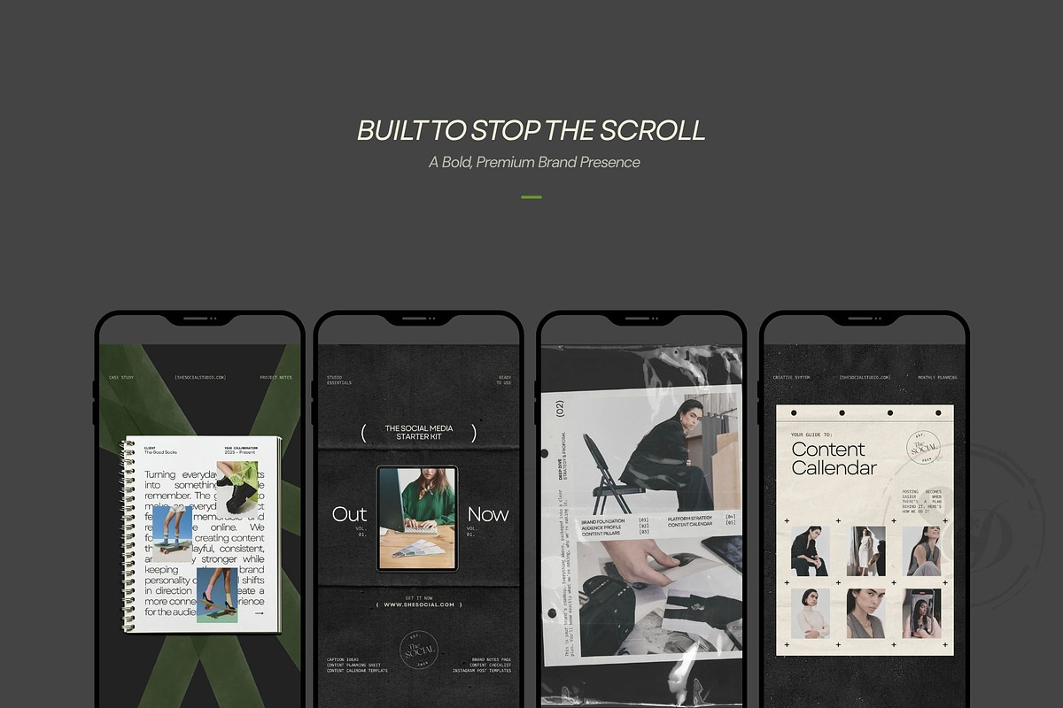 Black Canva Instagram Post Template, a Social Media Template by And Done Studio (Photo 8 of 8)