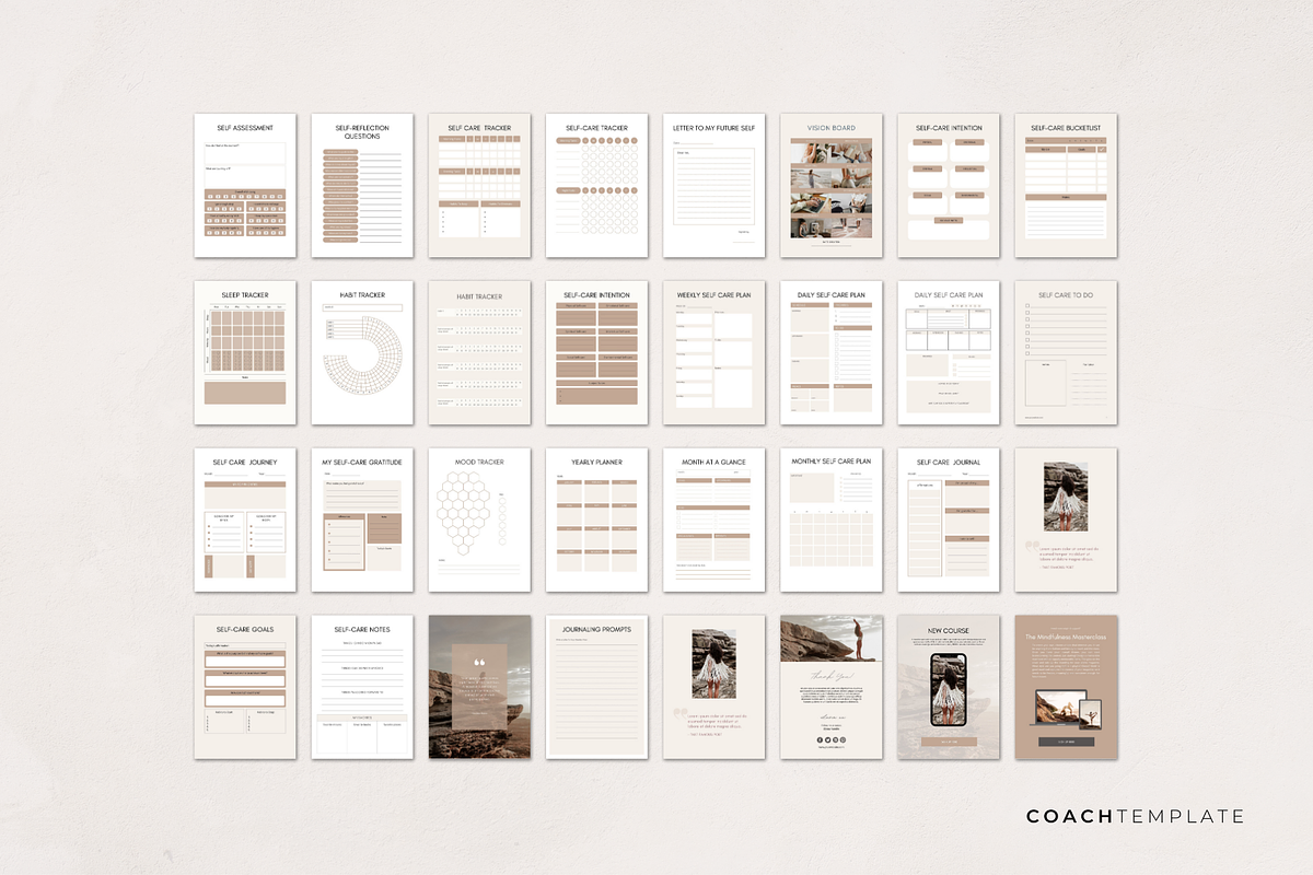 Self Care Planner Journal Template, a Marketing Template by COACHTEMPLATE (Photo 10 of 13)