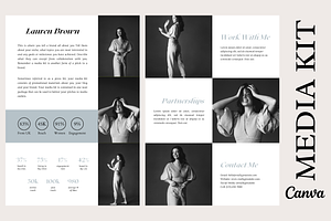 2 Page Minimalist Media Kit Canva