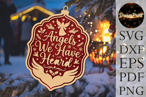 Angels We Have Heard Christmas, an Object Graphic by DreamPrint404