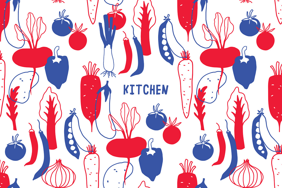 K I T C H E N graphic collection, a Decorative Illustration by Katerina Osa (Photo 1 of 10)