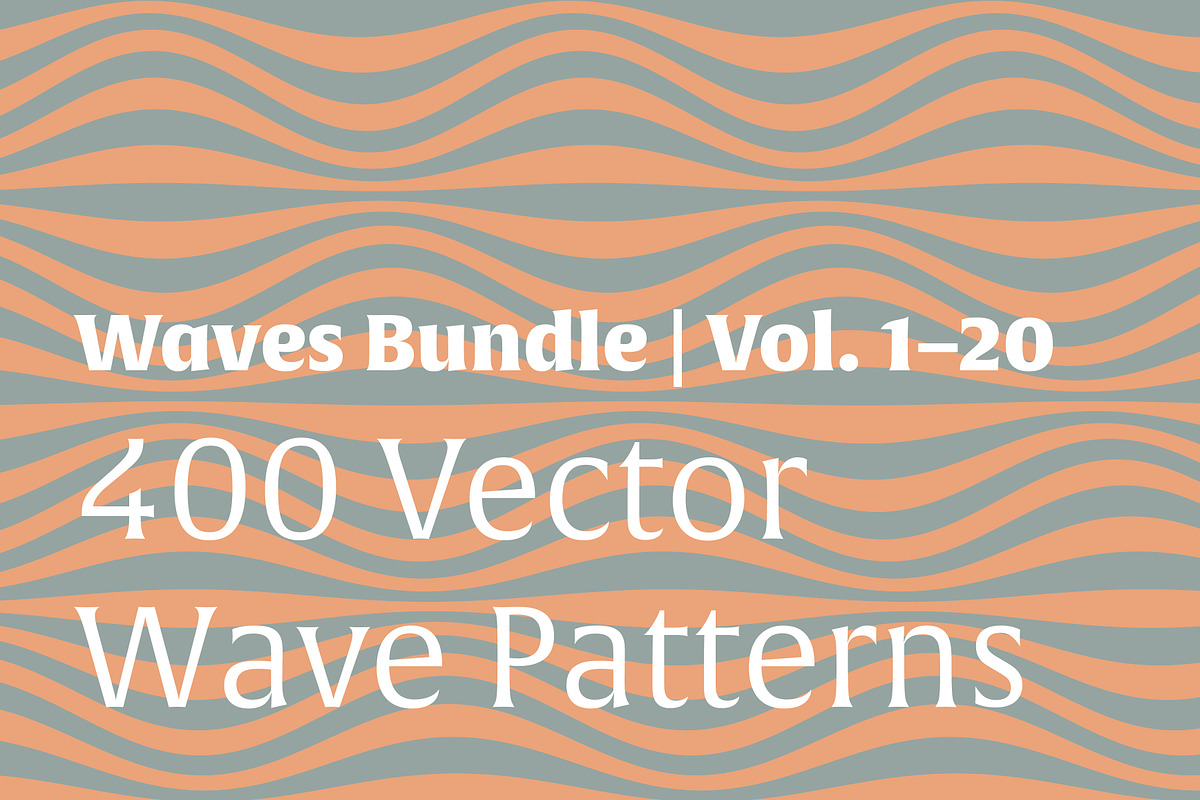 Waves Bundle | 400 Vector Patterns, a Pattern Graphic by invisiblelayer (Photo 1 of 5)
