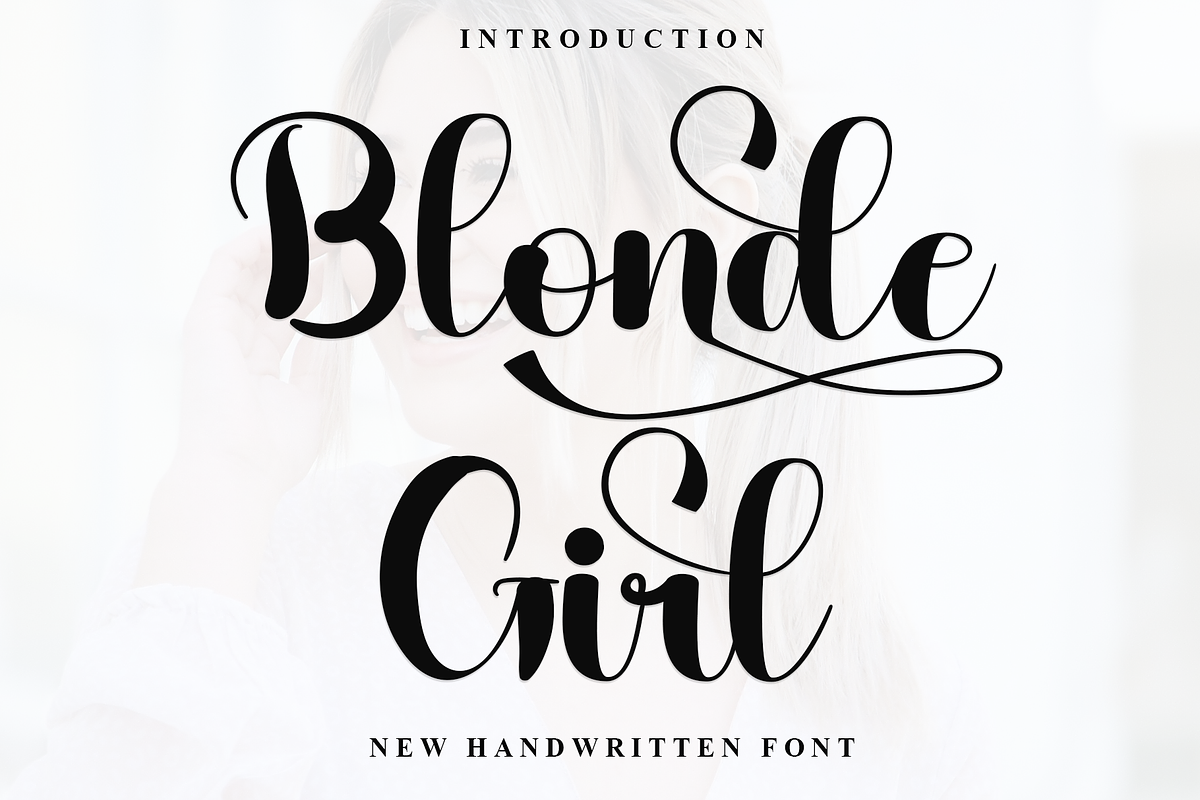 Blonde Girl, a Handwritten Font by InermediaSTUDIO (Photo 1 of 8)