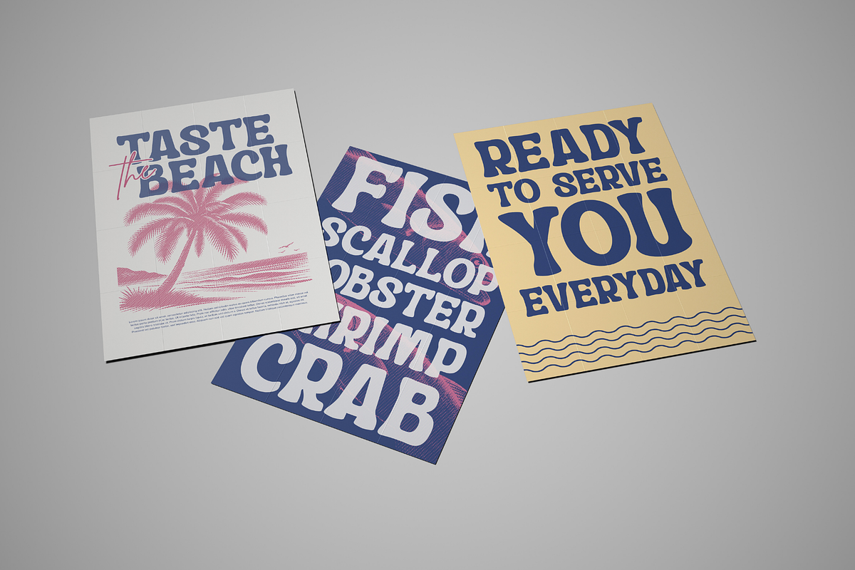 Calyra Retro - Extrude Surfing Font, a Sans Serif Font by Nirmana Visual (Photo 6 of 16)