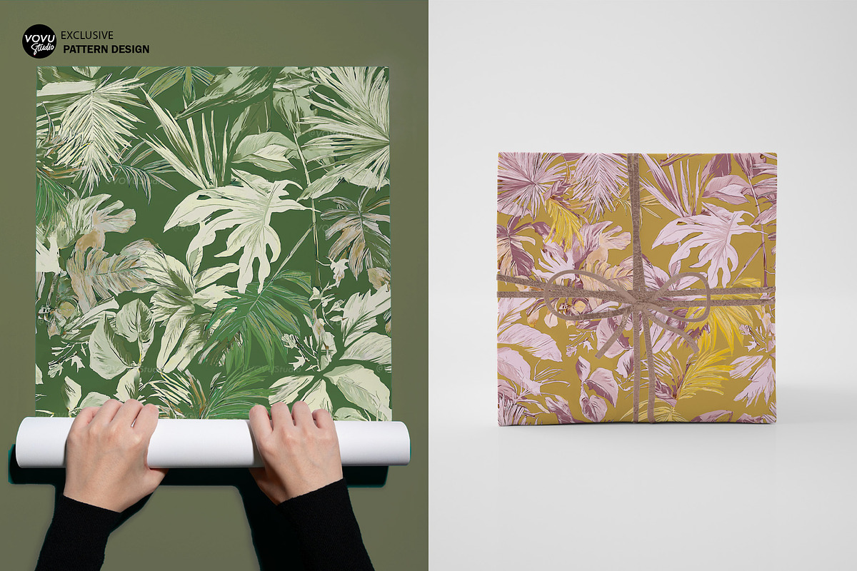 Tropical Leaves Seamless Pattern, a Pattern Graphic by VOVU Studio (Photo 10 of 10)