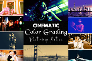 Cinematic Color Grading Ps Action, an Action Add-On by Studio Retouch