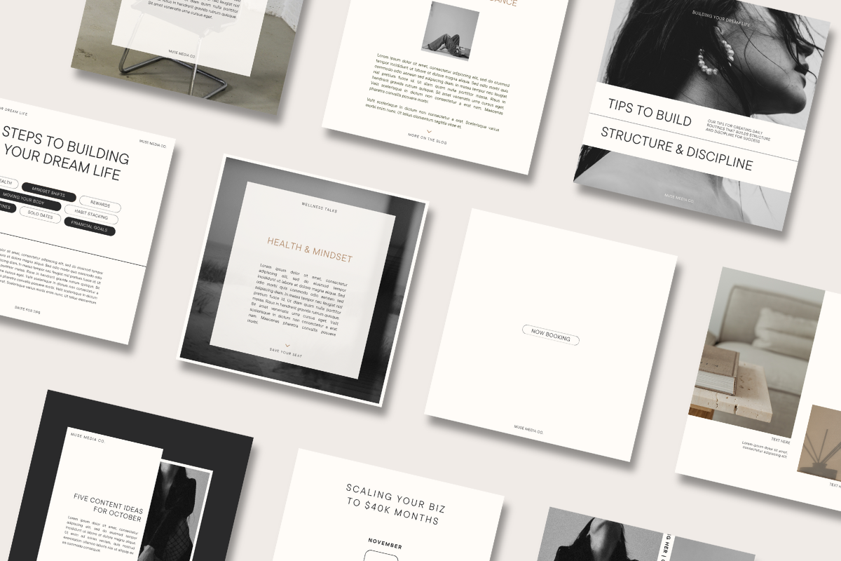 MUSE Social Media Pack, a Social Media Template by Luna Soul Design (Photo 3 of 13)