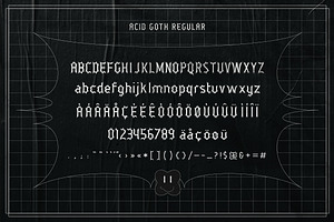 Acid Goth Font Family