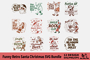 Funny Retro Santa Christmas Bundle, an Object Illustration by Ya_ Design Store (Thumbnail 1 of 13)