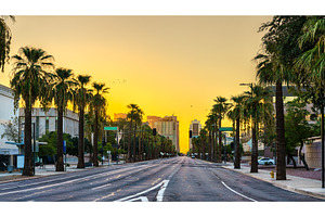 Washington Street in Downtown, an Architecture Photo by Leonid Andronov