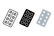 Blister Pack Vector Icons, an Object Graphic by Artonix (Thumbnail 2 of 3)
