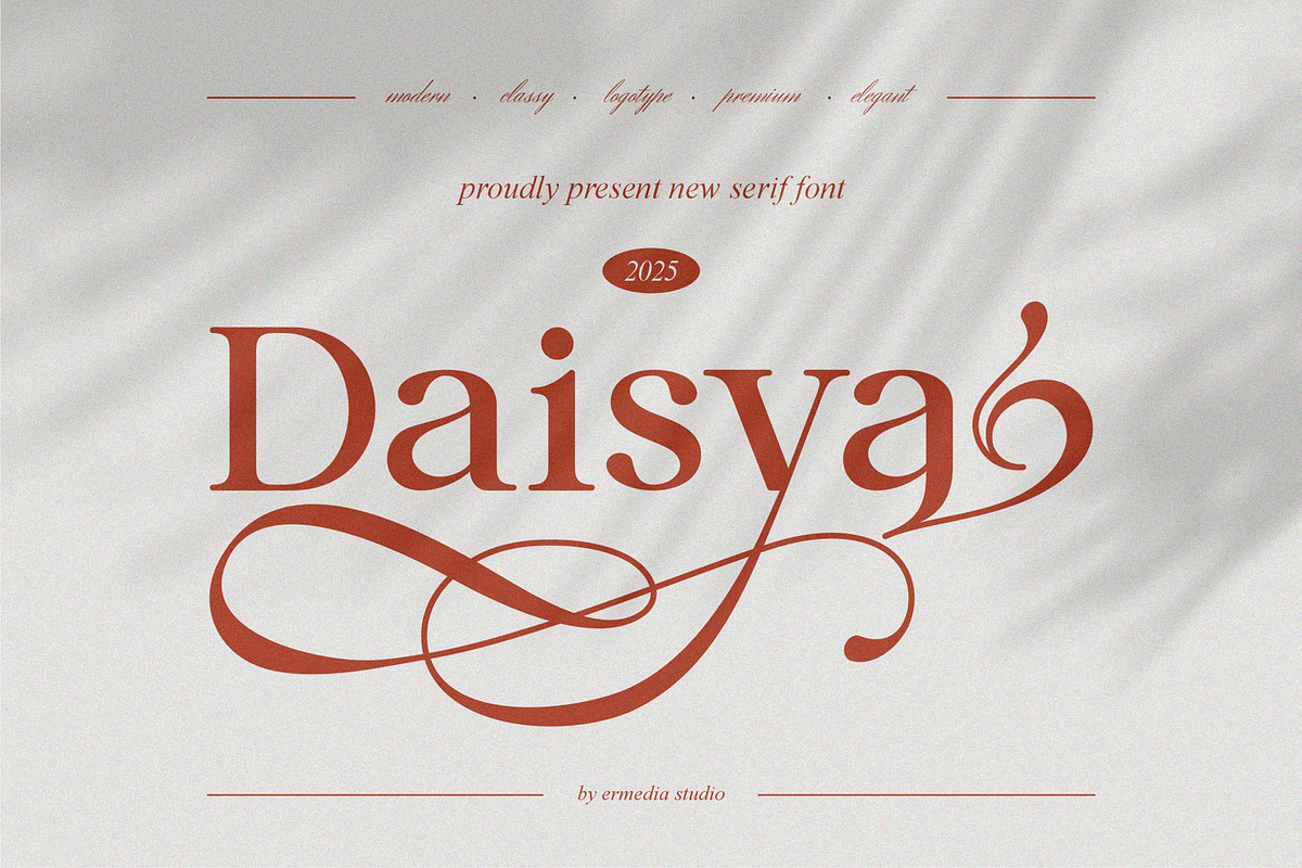 Daisya || Modern Serif Font, a Serif Font by Ermedia Studio (Photo 1 of 11)