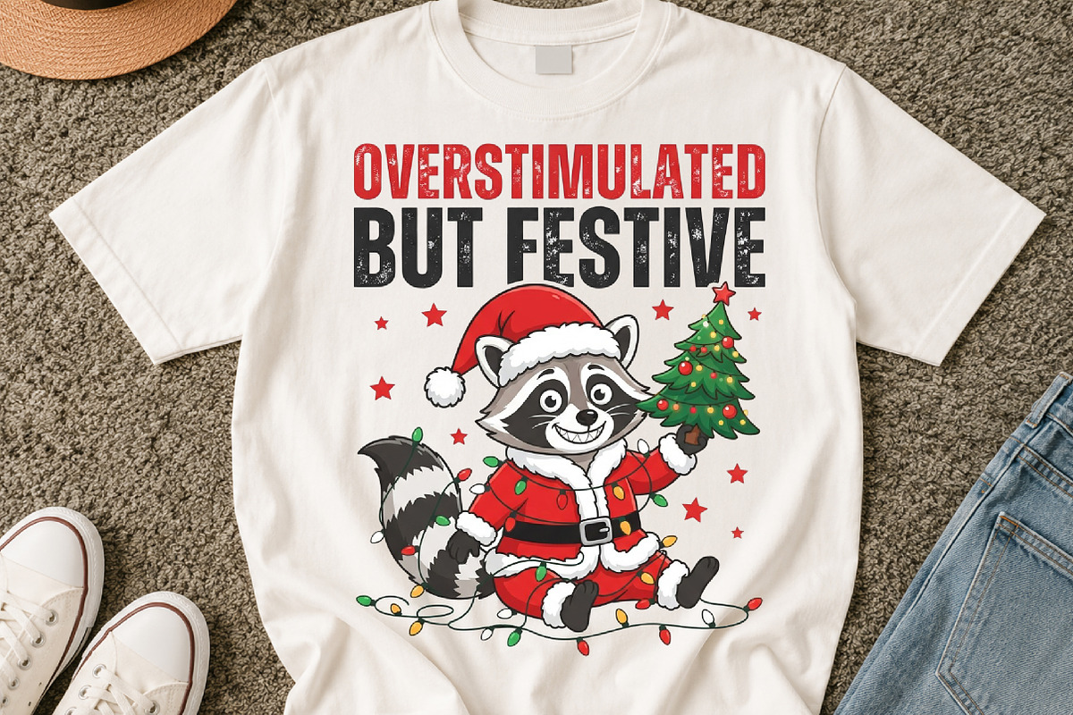 Overstimulated but festive PNG, a Seasonal Illustration by DreamCafeArt (Photo 4 of 7)