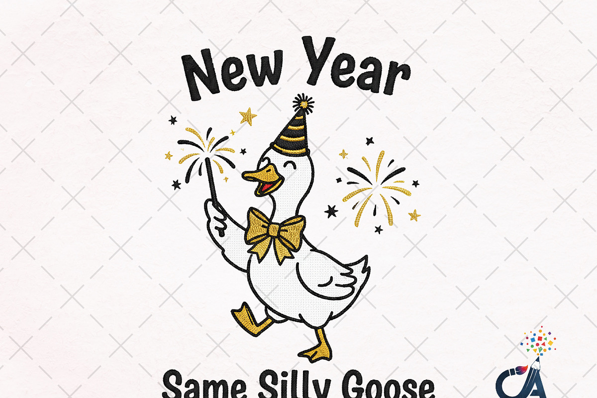 Yarn Crochet New Years Silly Goose, an Illustration by Creative Art (Photo 1 of 5)