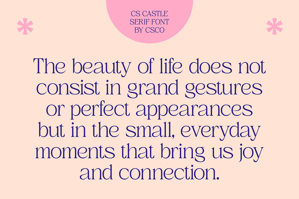 CS Castle – Elegant Font, a Serif Font by Craft Supply Co. (Photo 4 of 8)