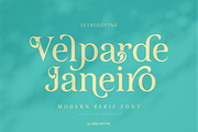 Velparde Janeiro - Modern Serif Font, a Serif Font by Artchitype Studio (Thumbnail 1 of 26)