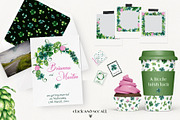 Watercolor clover clipart. Shamrock., a Graphic by NinaBrai (Thumbnail 5 of 5)