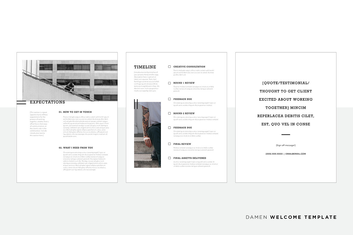 Damen Welcome Template, a Brochure Template by Christie Evenson (Photo 5 of 6)