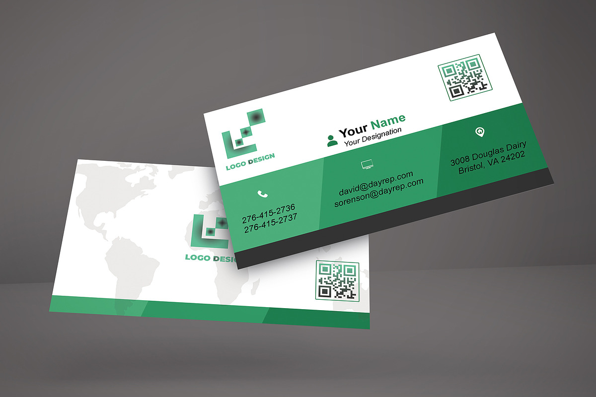 Minimal Realtor Card PSD preview 2