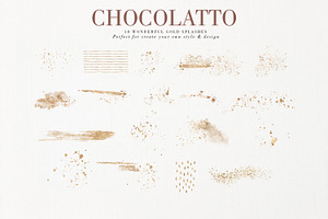 Chocolatto Watercolor Textures