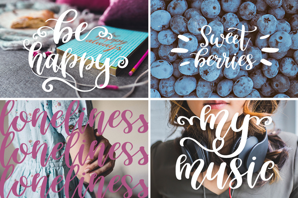 Mirabelle Script - Font with Extras! preview 5