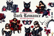 Dark Romance Clipart, an Object Graphic by Anna Design Studio (Thumbnail 1 of 9)