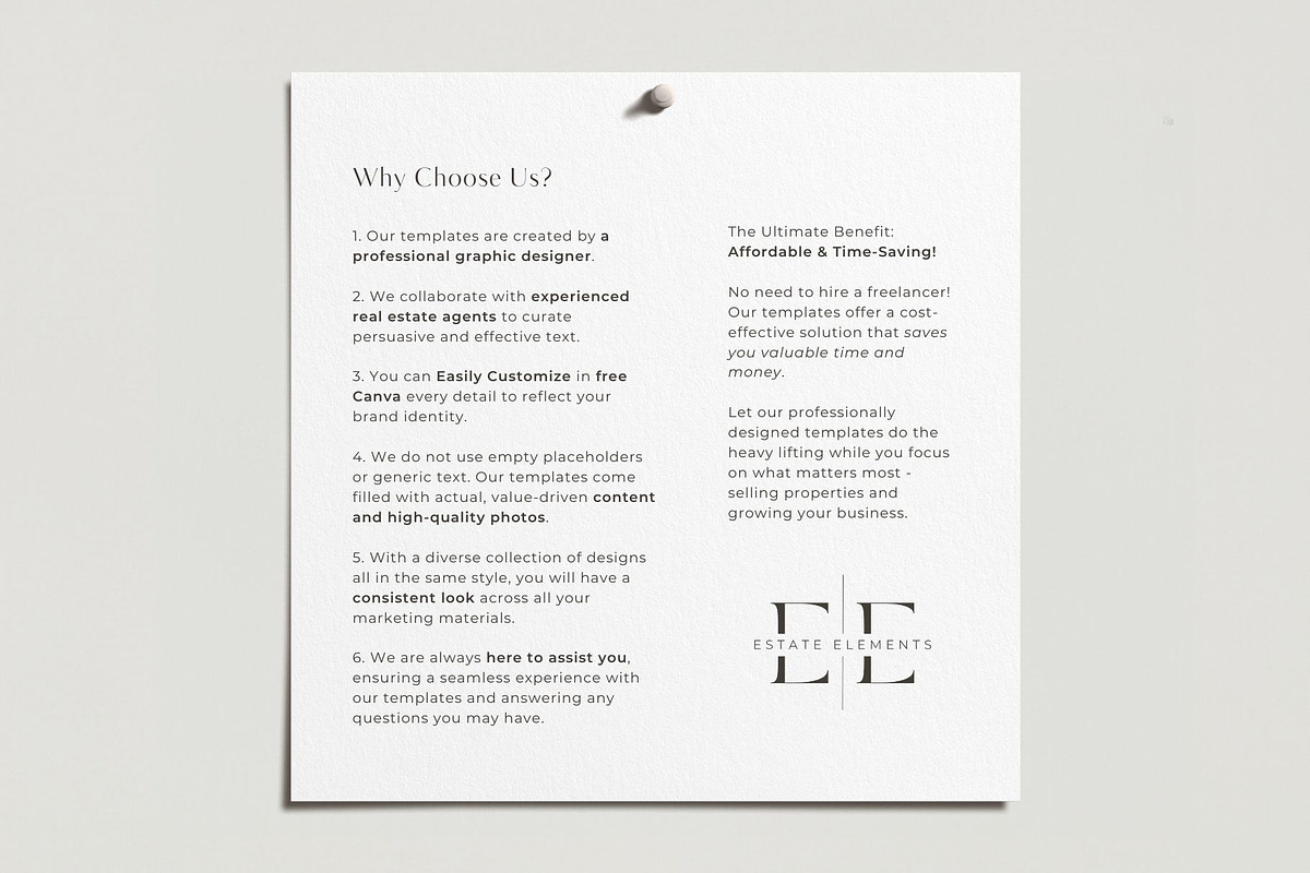 Real Estate Business Card Template, a Branding & Logo Template by EstateElements (Photo 3 of 7)