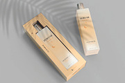 Perfume Bottle with Packaging Mockup, a Packaging Mockup by skybluecreative (Thumbnail 3 of 3)