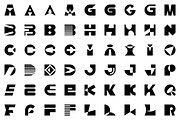 Abstract logos with letters, a Graphic by NataliiaVolyk (Thumbnail 3 of 4)