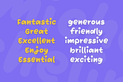 Michelin Friendly Display Font, a Script Font by typendy (Thumbnail 3 of 10)